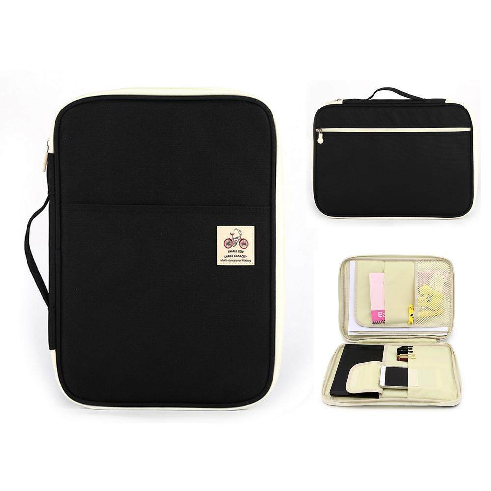 KACOO Multi - functional A4 กระเป๋าเอกสาร Portfolio Organizer - กระเป๋าเดินทางกันน้ำกระเป่าแบบรูดซิป - INTL